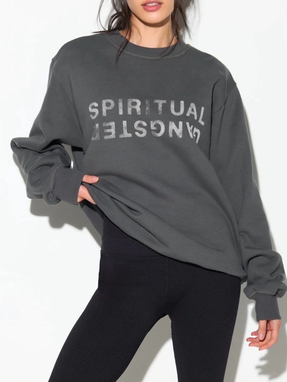 Spiritual Gangster Logo Wilshire Crewneck— small